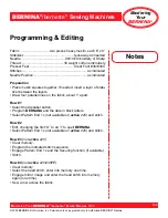 Preview for 144 page of Bernina activa 220 Owner'S Manual