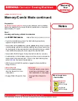 Preview for 153 page of Bernina activa 220 Owner'S Manual