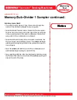 Preview for 162 page of Bernina activa 220 Owner'S Manual