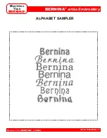 Preview for 33 page of Bernina artisa Embroidery Owner'S Manual