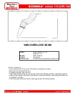 Preview for 22 page of Bernina artista 170 QPE Owner'S Workbook