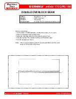 Preview for 23 page of Bernina artista 170 QPE Owner'S Workbook