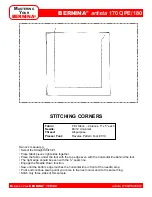 Preview for 28 page of Bernina artista 170 QPE Owner'S Workbook