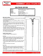 Preview for 77 page of Bernina artista 170 QPE Owner'S Workbook