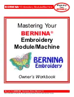 Bernina artista 200E Owner'S Manual preview