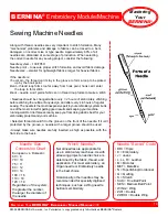 Preview for 14 page of Bernina artista 200E Owner'S Manual