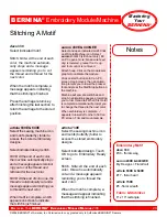 Preview for 20 page of Bernina artista 200E Owner'S Manual