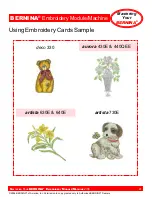 Preview for 41 page of Bernina artista 200E Owner'S Manual