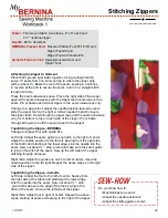 Preview for 20 page of Bernina Artista 635 Operation Manual