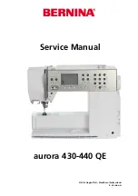 Bernina aurora 430 Service Manual preview