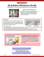 Preview for 8 page of Bernina Presser Feet At-A-Glance Reference Manual