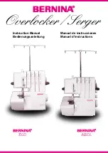 Bernina Serger 700D Instruction Manual preview