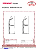 Preview for 13 page of Bernina Serger Owner'S Workbook