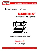 Preview for 35 page of Bernina virtuosa 153 QE Owner'S Manual