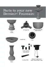 Предварительный просмотр 3 страницы Bernini 6-in-1 Torri Fountain Owner'S Manual