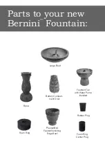 Предварительный просмотр 4 страницы Bernini Amore Hybrid Fountain, Bird Feeder & Planter Owner'S Manual