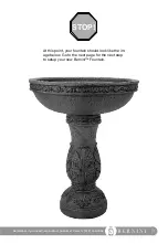 Предварительный просмотр 9 страницы Bernini Amore Hybrid Fountain, Bird Feeder & Planter Owner'S Manual