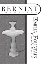 Bernini Emilia Fountain Owner'S Manual предпросмотр