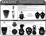 Bernini Hanging Bird Feeder Fountain Owner'S Manual предпросмотр