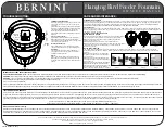 Preview for 2 page of Bernini Hanging Bird Feeder Fountain Owner'S Manual