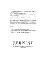 Предварительный просмотр 15 страницы Bernini RF-1 Owner'S Manual