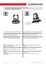 Предварительный просмотр 21 страницы BERNSTEIN CS-480 Installation And Operating Instructions Manual