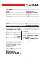 Preview for 17 page of BERNSTEIN CSMS-M-R-H-KA Installation And Operating Instructions Manual