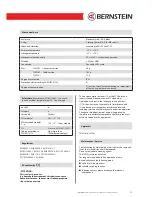 Preview for 35 page of BERNSTEIN CSMS-M-R-H-KA Installation And Operating Instructions Manual