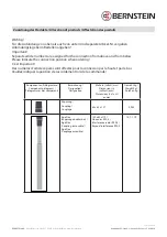 Предварительный просмотр 3 страницы BERNSTEIN Ergo.flex Installation And Operating Instructions Manual