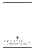 Preview for 24 page of BERNSTEIN PRA 30 Important Notes For Installation & Warranty Card