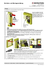 Предварительный просмотр 4 страницы BERNSTEIN SHS3 KA Series Installation And Operating Instructions Manual