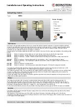 Предварительный просмотр 10 страницы BERNSTEIN SHS3 KA Series Installation And Operating Instructions Manual