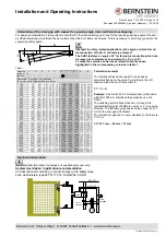 Предварительный просмотр 16 страницы BERNSTEIN SHS3 KA Series Installation And Operating Instructions Manual