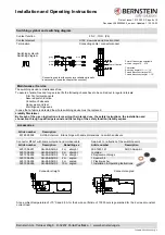 Предварительный просмотр 18 страницы BERNSTEIN SHS3 KA Series Installation And Operating Instructions Manual