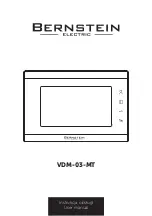 BERNSTEIN VDM-03-MT User Manual предпросмотр