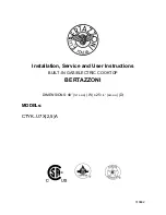 Bertazzoni 5)A Installation, Service And User Instructions Manual предпросмотр