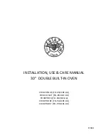 Preview for 1 page of Bertazzoni FD30CON Installation, Use & Care Manual