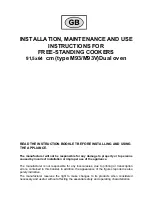 Bertazzoni FREE-STANDING COOKERS 60x60 Installation, Maintenance And Use  Instructions preview