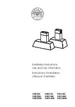 Bertazzoni KMC30BI Installation Instructions; Use And Care Information предпросмотр