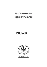 Bertazzoni P604IANE Instructions Of Use preview