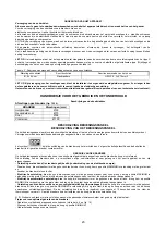 Preview for 23 page of Bertazzoni P92 Instructions For The Installation, Maintenance And Use