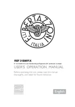 Preview for 1 page of Bertazzoni REF31BMFIX User'S Operation Manual