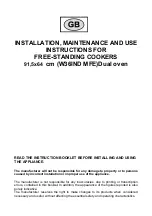 Bertazzoni W36IND MFE Installation, Maintenance And Use  Instructions preview