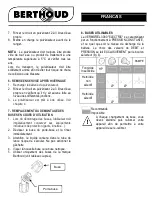 Предварительный просмотр 6 страницы Berthoud VERMOREL 3000 ELECTRIC Instruction Manual