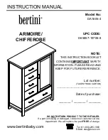 Предварительный просмотр 1 страницы Bertini 0-65857-19706-8 Instruction Manual