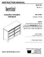 Предварительный просмотр 1 страницы Bertini BR1501-1 Instruction Manual