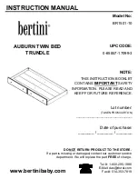 Bertini BR1501-10 Instruction Manual предпросмотр