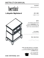 Bertini BR1510-7 Instruction Manual preview