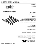 Bertini DA1756-8 Instruction Manual предпросмотр