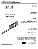 Bertini DL1747-5 Instruction Manual предпросмотр